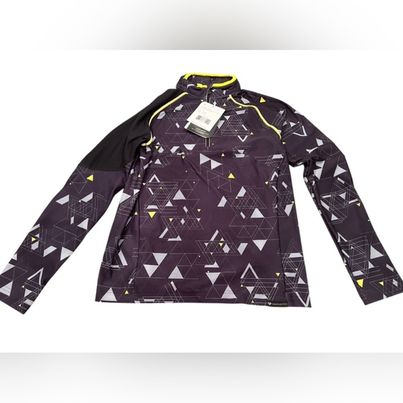 NWT Obermeyer Teen Boys Transport 1/4 Zip Base Layer in Black in size L - Picture 4 of 7